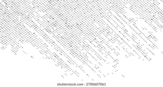 Fondo de semitono punteado blanco y negro. Fondo de Vector semitono grunge en colores blanco y negro. Textura de superposición desgastada. eps 10
