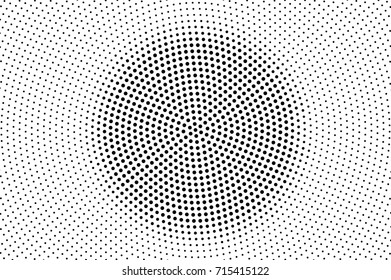 Black and white dotted halftone background. Halftone pattern with black dot on transparent overlay. Monochrome dotted vector illustration. Black and white halftone perforation. Pop art dotted texture