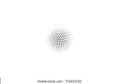 Black and white dotted halftone background. Halftone pattern with black dot on transparent overlay. Monochrome dotted vector illustration. Black and white halftone design. Pop art dotted texture