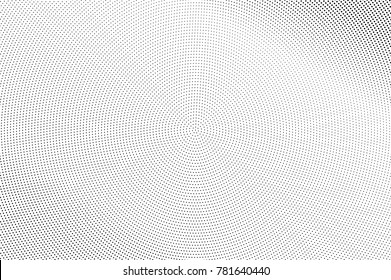 Black and white dotted halftone. Half tone vector background. Subtle light dotted gradient. Abstract monochrome template. Black ink dots on transparent backdrop. Pop art retro design