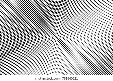 Black white dotted halftone. Half tone vector background. Subtle micro dot halftone gradient. Abstract monochrome texture. Black ink dot on transparent backdrop. Pop art dotwork. Retro design template