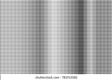 Black white dotted halftone. Half tone vector background. Smooth regular dotted gradient. Abstract monochrome texture. Black ink dot on transparent backdrop. Pop art dotwork. Retro design template