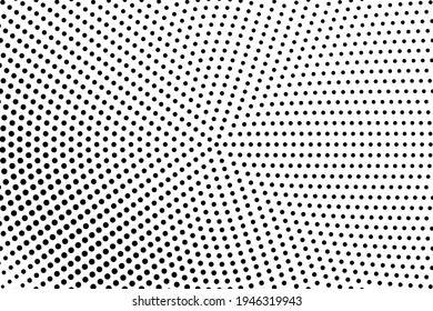 Black and white dotted halftone vector background. Black and white vector halftone. Subtle halftone digital texture. Faded dotted gradient. Comic effect overlay. Retro dot pattern on transparent back.