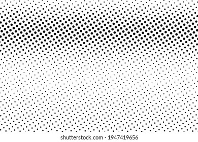 Black and white dotted halftone vector background. Black and white vector halftone. Subtle halftone digital texture. Faded dotted gradient. Comic effect overlay. Retro dot pattern on transparent back.