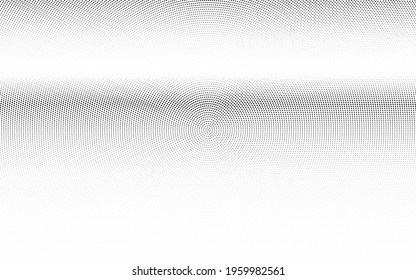 Black and white dotted halftone vector background. Black and white vector halftone. Subtle halftone digital texture. Faded dotted gradient. Comic effect overlay. Retro dot pattern on transparent back.