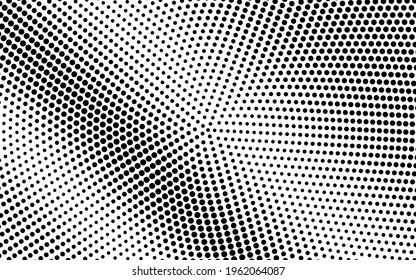 Black and white dotted halftone vector background. Black and white vector halftone. Subtle halftone digital texture. Faded dotted gradient. Comic effect overlay. Retro dot pattern on transparent back.