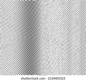 Black and white dotted halftone vector background