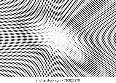 Black and white dotted halftone vector background. Halftone pattern with black dot on transparent overlay. Monochrome dotted vector illustration. Black and white halftone. Pop art dotted texture