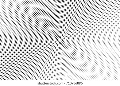 Black and white dotted halftone vector background. Halftone pattern with black dot on transparent overlay. Monochrome dotted vector illustration. Black and white halftone. Pop art dotted texture