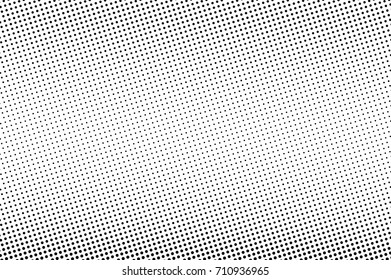 Black and white dotted halftone vector background. Halftone pattern with black dot on transparent overlay. Monochrome dotted vector illustration. Black and white halftone. Pop art dotted texture