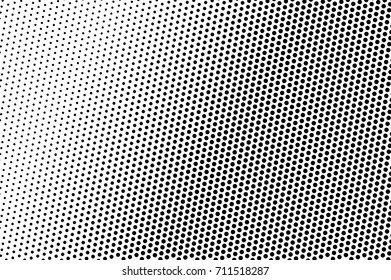 Black and white dotted halftone vector background. Halftone pattern with black dot on transparent overlay. Monochrome dotted vector illustration. Black and white halftone. Pop art dotted texture
