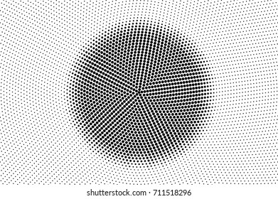 Black and white dotted halftone vector background. Halftone pattern with black dot on transparent overlay. Monochrome dotted vector illustration. Black and white halftone. Pop art dotted texture