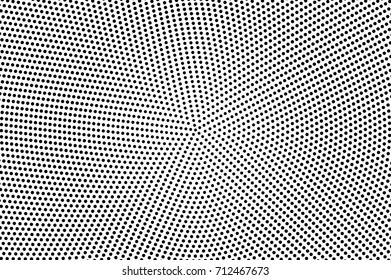 Black and white dotted halftone vector background. Halftone pattern with black dot on transparent overlay. Monochrome dotted vector illustration. Black and white halftone. Pop art dotted texture