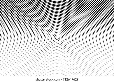 Black and white dotted halftone vector background. Halftone pattern with black dot on transparent overlay. Monochrome dotted vector illustration. Black and white halftone. Pop art dotted texture