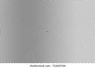 Black and white dotted halftone vector background. Halftone pattern with black dot on transparent overlay. Monochrome dotted vector illustration. Black and white halftone. Pop art dotted texture