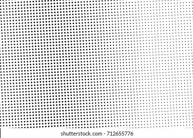 Black and white dotted halftone vector background. Halftone pattern with black dot on transparent overlay. Monochrome dotted vector illustration. Black and white halftone. Pop art dotted texture