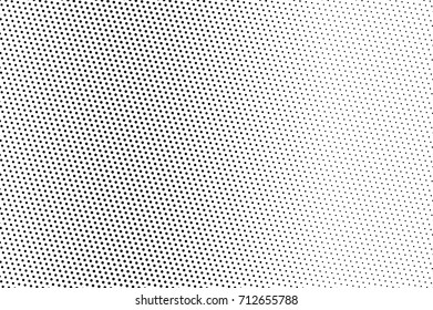 Black and white dotted halftone vector background. Halftone pattern with black dot on transparent overlay. Monochrome dotted vector illustration. Black and white halftone. Pop art dotted texture