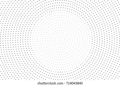 Black and white dotted halftone vector background. Halftone pattern with black dot on transparent overlay. Monochrome dotted vector illustration. Black and white halftone. Pop art dotted texture