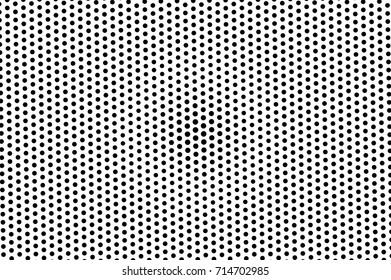 Black and white dotted halftone vector background. Halftone pattern with black dot on transparent overlay. Monochrome dotted vector illustration. Black and white halftone. Pop art dotted texture