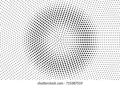 Black and white dotted halftone vector background. Halftone pattern with black dot on transparent overlay. Monochrome dotted vector illustration. Black and white halftone. Pop art dotted texture
