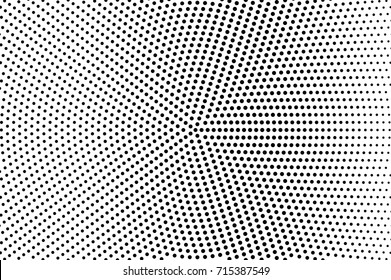 Black and white dotted halftone vector background. Halftone pattern with black dot on transparent overlay. Monochrome dotted vector illustration. Black and white halftone. Pop art dotted texture