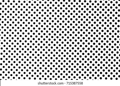 Black and white dotted halftone vector background. Halftone pattern with black dot on transparent overlay. Monochrome dotted vector illustration. Black and white halftone. Pop art dotted texture
