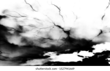 Black and white dotted pattern. Abstract on background with  
Halftone effect. Vector illustration. - Vector