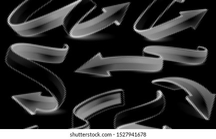 Black and white dotted pattern. Abstract on background with  
Halftone effect. Vector illustration. - Vector