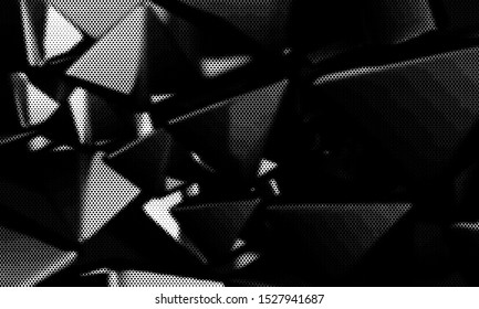 Black and white dotted pattern. Abstract on background with  
Halftone effect. Vector illustration. - Vector