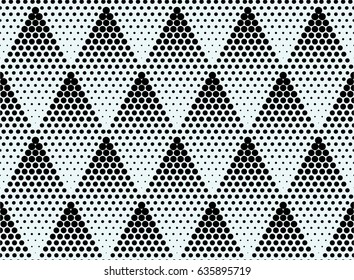 Black and white dotted seamless  pattern.