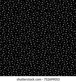 Black and white dotted seamless pattern, background, wallpaper, print or swatch