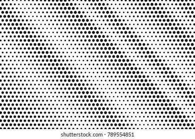 Black White Dotted Texture Abstract Halftone Stock Vector (Royalty Free ...