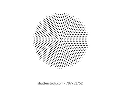 Black and white dotted texture. Centered halftone vector background. Subtle dotted gradient. Abstract monochrome halftone. Pop art design overlay. Black dot vintage texture. Retro halftone template