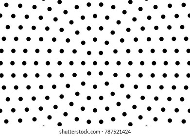 Black and white dotted texture. Regular halftone vector background.  Radial dotted ornament. Abstract monochrome halftone for pop art design. Black ink dot vintage overlay. Retro halftone template
