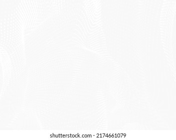 Black and white dotted wavy lines background.