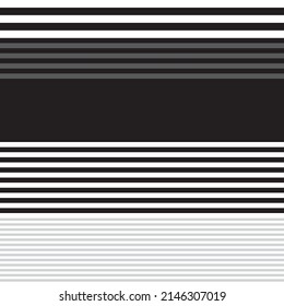 Black and White Double striped seamless pattern design for fashion textiles and graphics