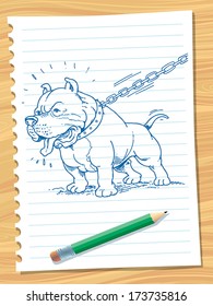 Draw Dog Stock Vector (Royalty Free) 176881079