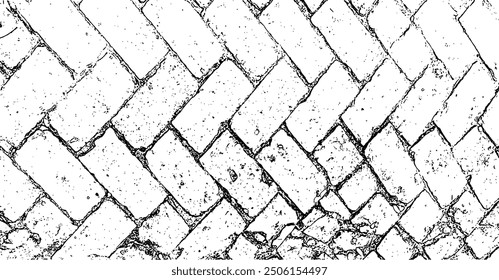 a black and white drawing of a brick wall, a brick wall of Grunge texture background, a black and white of a grid pattern, grunge texture background, 