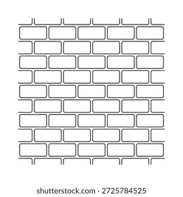 a black and white drawing of a brick wall