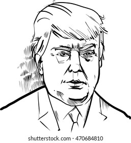 1,700 Donald trump black white Images, Stock Photos & Vectors ...