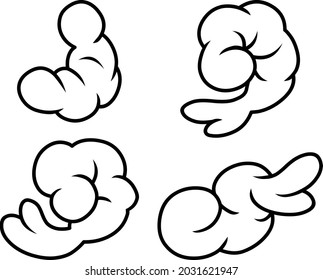 Black and white drawing of delicious shrimp. Outline. Vector art.