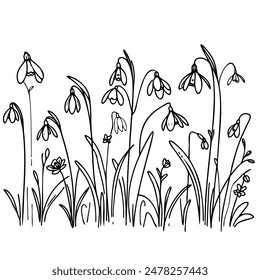 A black and white drawing of a field of flowers with a few flowers missing. The drawing conveys a sense of emptiness and loss, as if the flowers have been taken away or are no longer present