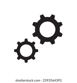 black and white drawing of gears