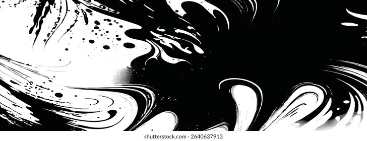 black white drawing black white image splash water