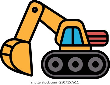 Un dibujo en blanco y negro de un Grande vehículo de construcción con una Grande primicia en la parte delantera