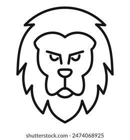 Black and white drawing of a lion staring intensely, conveying power and strength