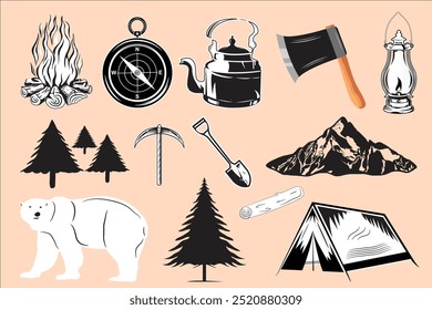 A black and white drawing of a mountain