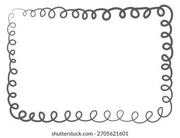 A black and white drawing of a spiral with a white background