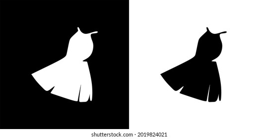 black and white drees logo vector 