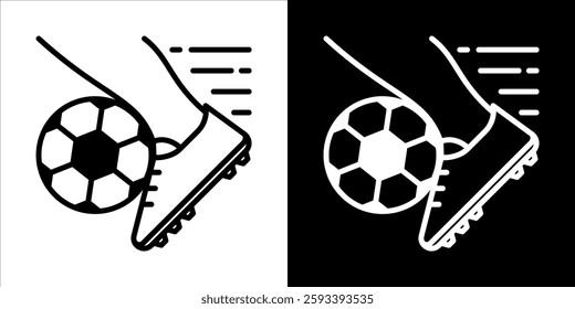 A black and white Dribbling icon
